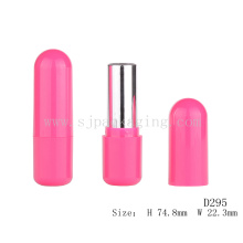 D295 Пластиковые розовые пустые трубки для помады для губ
